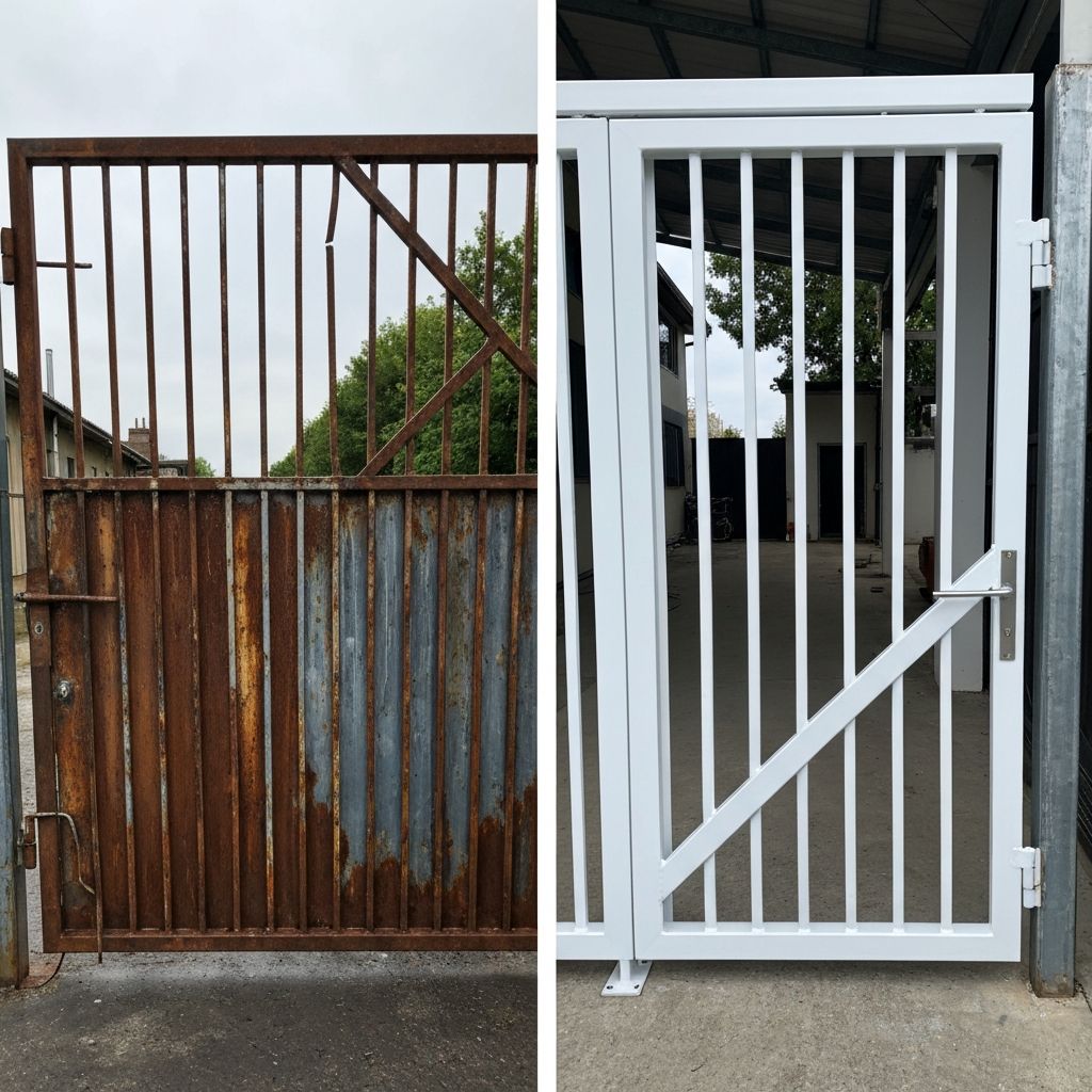 Before and after project transformation